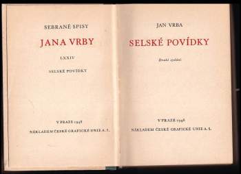 Jan Vrba: Selské povídky
