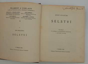 Josef Holeček: Selství