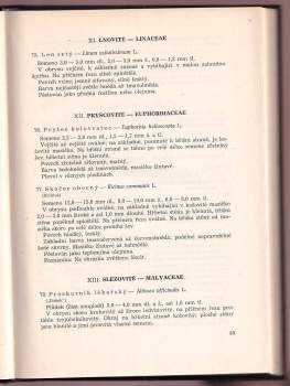 Aleš Vodák: Semena nebo plody našich kulturních rostlin a nejčastějších plevelů
