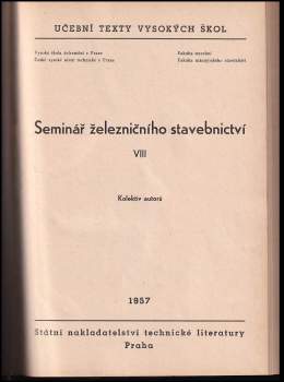 Seminář železničního stavebnictví VIII