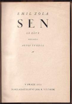 Émile Zola: Sen