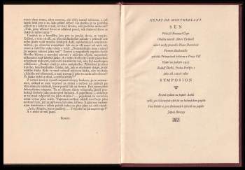 Henry de Montherlant: Sen