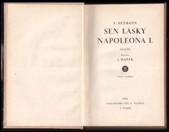 Robert Heymann: Sen lásky Napoleona I