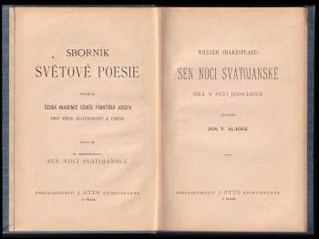 William Shakespeare: Sen noci svatojanské