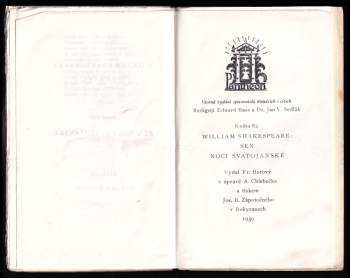 William Shakespeare: Sen noci svatojánské