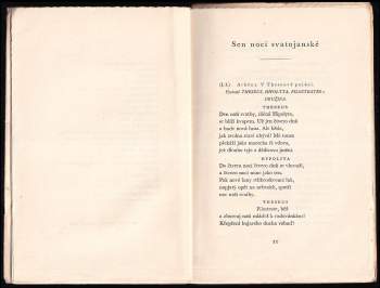 William Shakespeare: Sen noci svatojanské