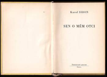Karol Sidon: Sen o mém otci