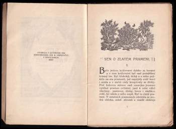 Jaroslav Hloušek: Sen o zlatém prameni a jiné povídky a pohádky