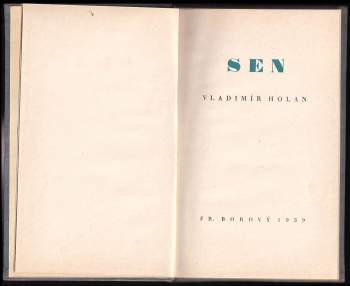 Vladimír Holan: Sen