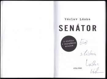 Václav Láska: Senátor