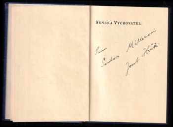 Lucius Annaeus Seneca: Seneka vychovatel