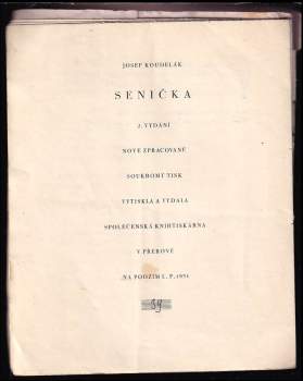 Josef Koudelák: Senička