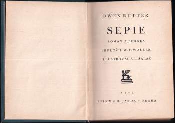 Owen Rutter: Sepie