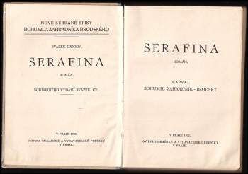 Bohumil Zahradník-Brodský: Serafina