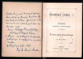 Jakub Bart-Ćišinski: Serbske zynki