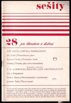 Sešity pro literaturu a diskusi 28 - ročník čtvrtý, únor 1969