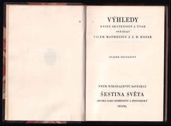 Petr Savickij: Šestina světa