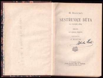 Honoré de Balzac: Sestřenice Běta