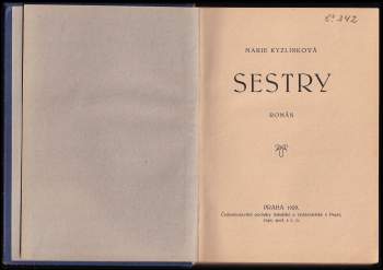 Marie Kyzlinková: Sestry