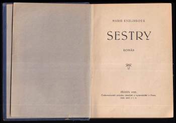 Marie Kyzlinková: Sestry