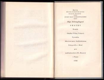 Olga Scheinpflugová: Sestry