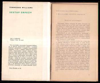 Tennessee Williams: Sestup Orfeův