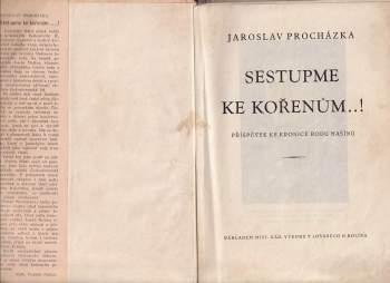 Jaroslav Procházka: Sestupme ke kořenům-!