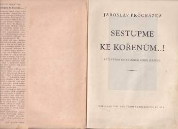 Jaroslav Procházka: Sestupme ke kořenům-!