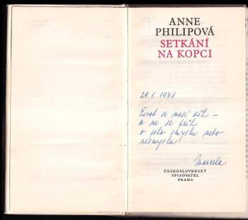 Anne Philipe: Setkání na kopci