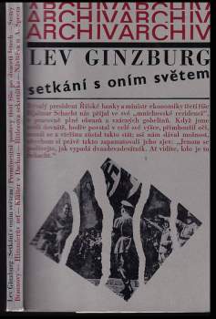 Lev Solomonovič Ginzburg: Setkání s oním světem