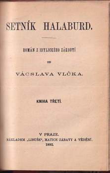 Václav Vlček: Setník Halaburd