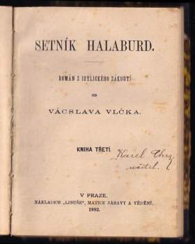 Václav Vlček: Setník Halaburd