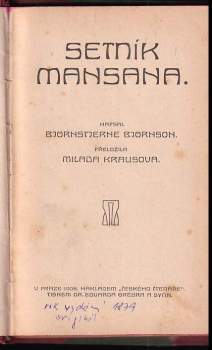 Bjørnstjerne Bjørnson: Setník Mansana