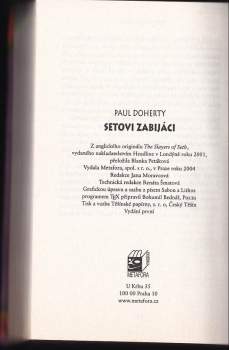 P. C Doherty: Setovi zabijáci