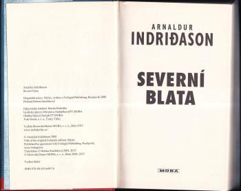 Arnaldur Indriðason: Severní blata