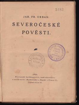Jaroslav František Urban: Severočeské pověsti