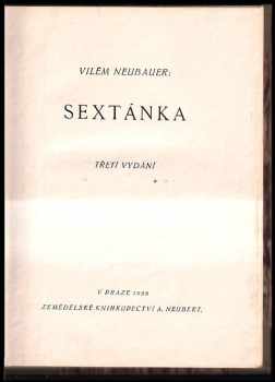 Vilém Neubauer: Sextánka