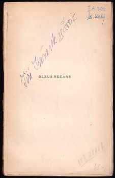 Jiří Karásek ze Lvovic: Sexus necans