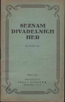 Seznam divadelních her