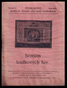Seznam loutkových her [nakl. A. Storcha]