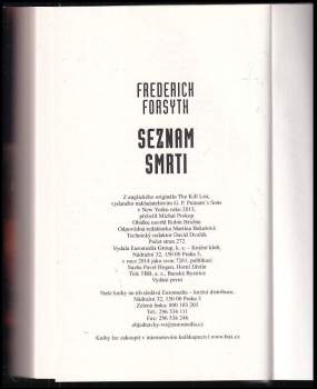 Frederick Forsyth: Seznam smrti