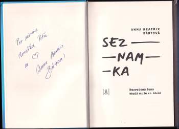 Anna Beatrix Bártová: Seznamka