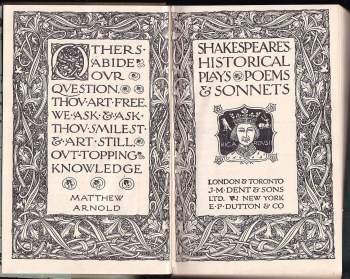 William Shakespeare: Shakespeare's Historical Plays, Poems & Sonnets