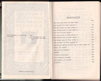 William Shakespeare: Shakespeare's Historical Plays, Poems & Sonnets