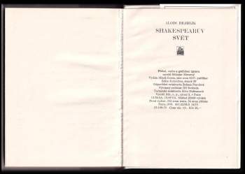 Alois Bejblík: Shakespearův svět