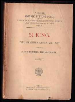 Ši - King - dílu prvního kniha VII. - XV. II. část