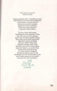 François Villon: Šibeničník
