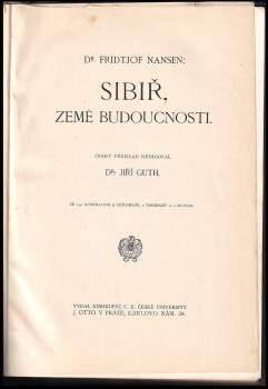 Fridtjof Nansen: Sibiř, země budoucnosti
