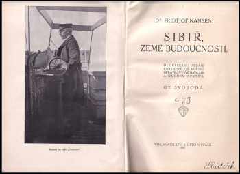 Fridtjof Nansen: Sibiř, země budoucnosti
