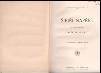 Josef Kořenský: Sibiří napříč